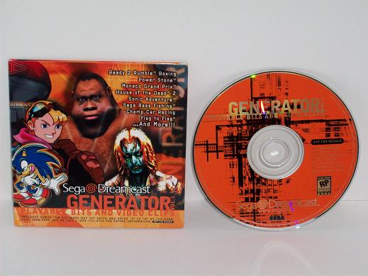Generator Volume 1 (demo disc) - Dreamcast Game